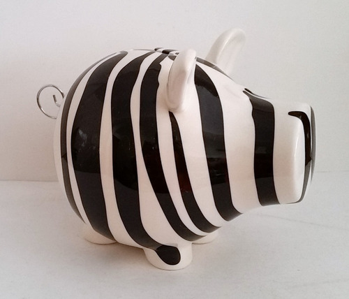 Tk0d Cofre S&p Living Oink! Zebra Money Box