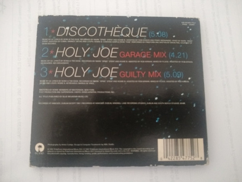 U2 Discotheque Rock Single Cd (Usado)