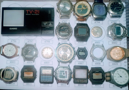 Lote 18 Sucatas Casio E Outros- Máquina Do Tempo