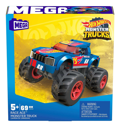 Hot Wheels Mega Race Ace - Juego De Construcción De Camión M