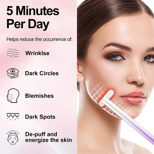 Varita Facial 4 En 1, Terapia De Luz Roja Para Cara