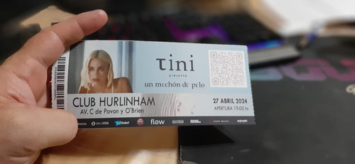 Tini - Ticket Souvenir De Recuerdo -un Mechón De Pelo