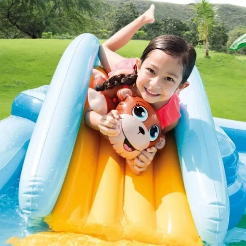 Piscina Inflável Playground Aventura Na Floresta 493l Intex