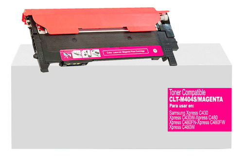 Toner Generico 404 Magenta Para Impresoras Sams C480fn/c430w