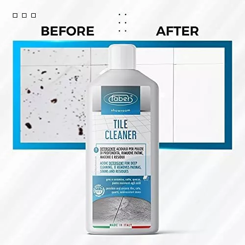 FABER Tile Cleaner - Heavy Duty Acidic Detergent for Deep Cleaning On  Organic & Inorganic Dirt – Home and Commercial Remover for All Deep Stains  and