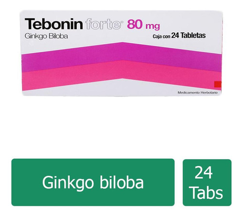 Tebonin Forte 80 Mg Caja Con 24 Tabletas