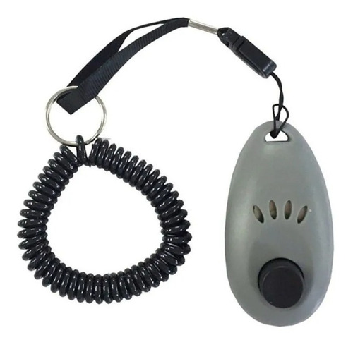 Clicker De Entrenamiento Pawise Para Perro- Adiestramiento Color Gris