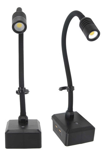 Lámpara De Trabajo Led Cuello De Cisne 3 Modos Mantenimiento