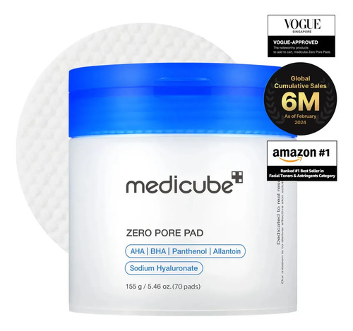 Medicube - Zero Pore Pads 2.0 (70 Pads) Todo Tipo De Pele Dia/noite - R$ 163,99