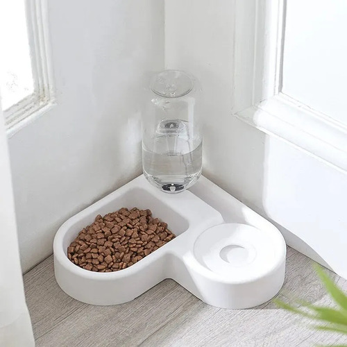 Cuenco Para Mascotas Heart Corner Con Botella De Agua