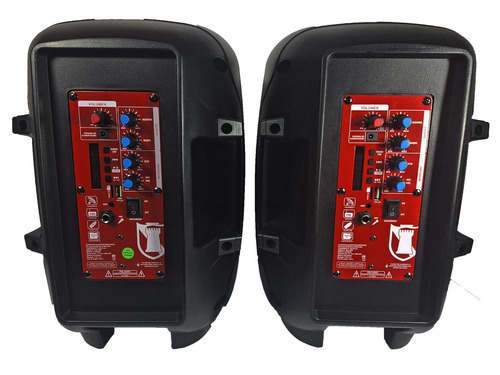 Sistema Bafles Par De Bocinas 8 Ksr Bluetooth Recargable