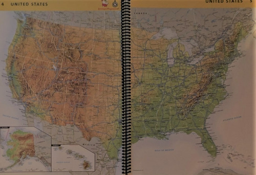 Road Atlas National Geografic Impreso 2000 Perfecto Estado