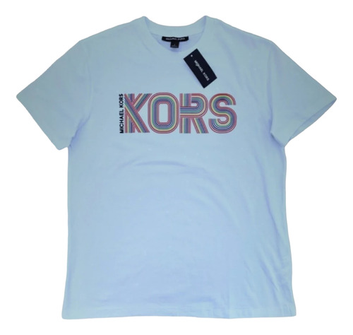 Playera Michael Kors Blanca Hombre Logo Colores