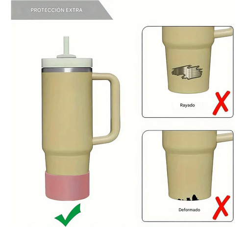 Fundas De Silicona Universal Para Termos - Stanley, Yeti Negro