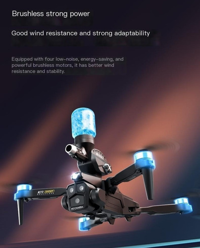 V Drone Aéreo Con Cámaras 8k Ultra Hd,2pilas,3000 Perla De