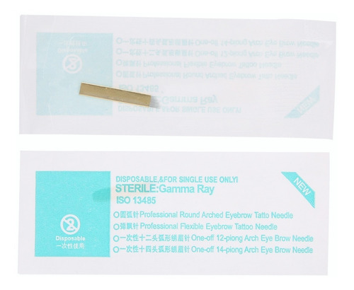 Bolígrafo Manual De Tatuaje 50pcs 12f Microblading Aguja De