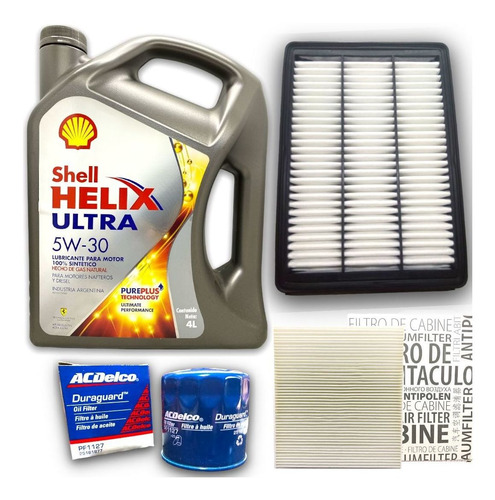 Kit Service Aceite Shell Ultra 5w30 Y Filtros Tucson 2015 17