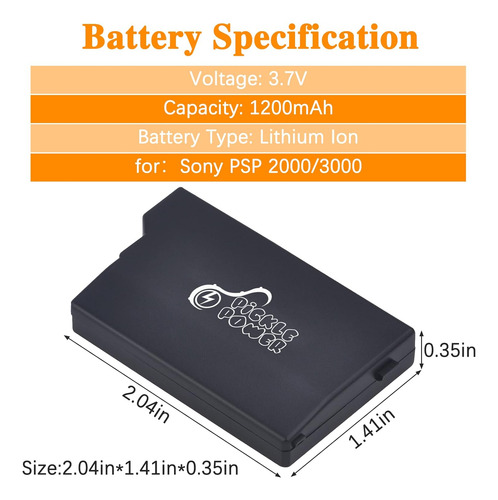 Pickle Power Psp-2000 Batería Y Cargador De Visualización Le