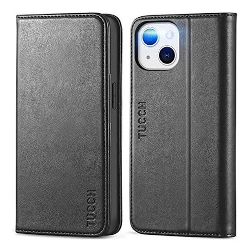 Tucch Case Para iPhone 13 5g, Pu Leather Folio Wallet Spslv