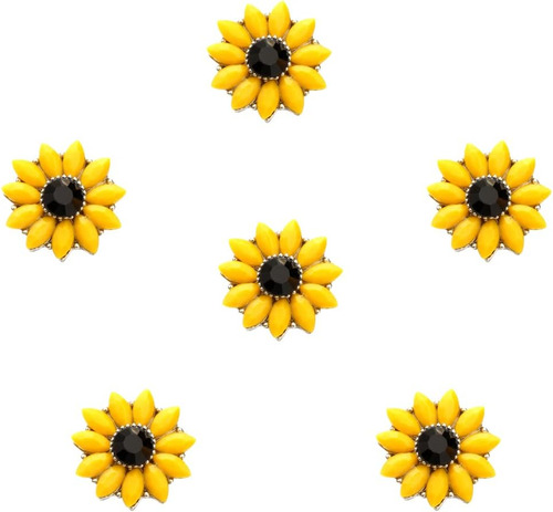 Sunflower Snap Buttons Jewelry Charms 18mm Diy Crafts S...