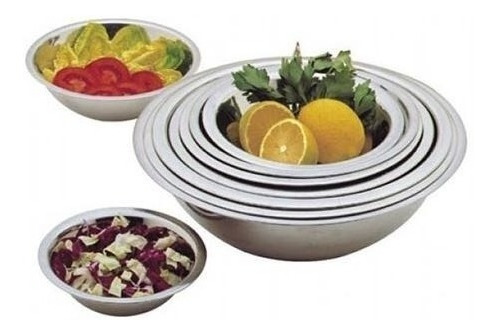 Bowl Ensaladera Acero Inoxidable Reposteria 15x4,5cm $um