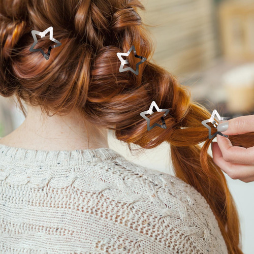 Pinzas Para El Pelo E, 10 Unidades, De Metal Con Cierre A Pr