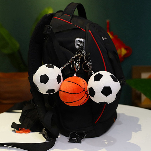 Llavero De Pelota De Fútbol De Felpa, Llavero De Fútbol Rell