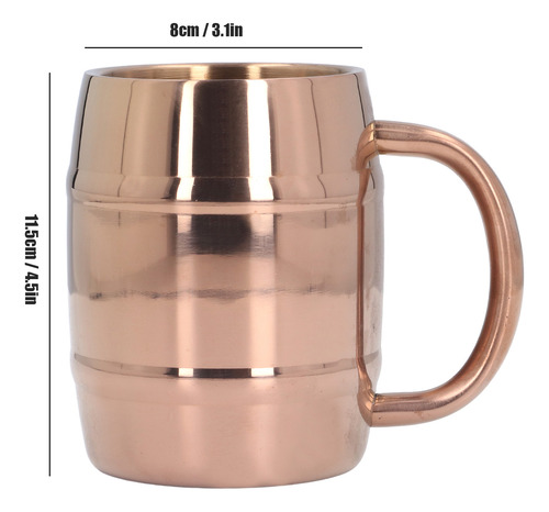 Taza De Café De Acero Inoxidable Con Doble Pared Aislada