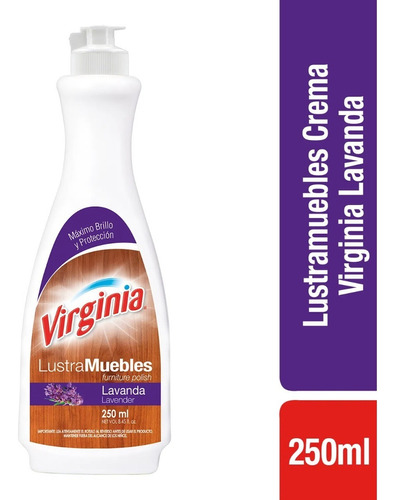 Lustramuebles Crema Virginia Lavanda 250 Ml