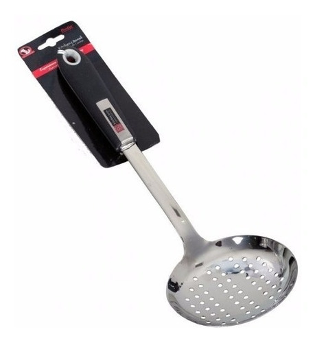 Imagen 6 de 6 de Utensilio Escurridor Espumadera En Acero Smart Cook