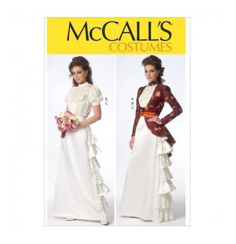 Mccalls  Patron Costura Para Dama 7071 Historico Disfraz