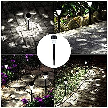 Imagen 2 de 7 de Paquete De 12 Luces Solares Led Para Senderos/aceras/jardín/