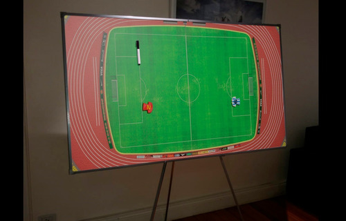 Imagen 7 de 10 de Pizarron Táctico De Fútbol Magnético 1,50m X 0,90 M + Fibron