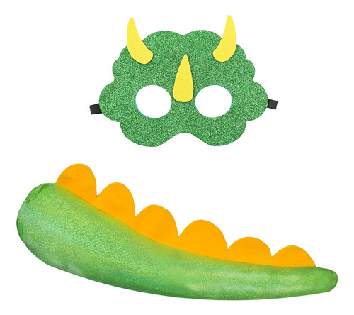Disfraz De Cola De Dinosaurio Brillante Para Niños, Cola De Dragón Para Niños Y Niñas, Triceratops De Vestir A Dino Regalos De Fiesta De Cumpleaños
