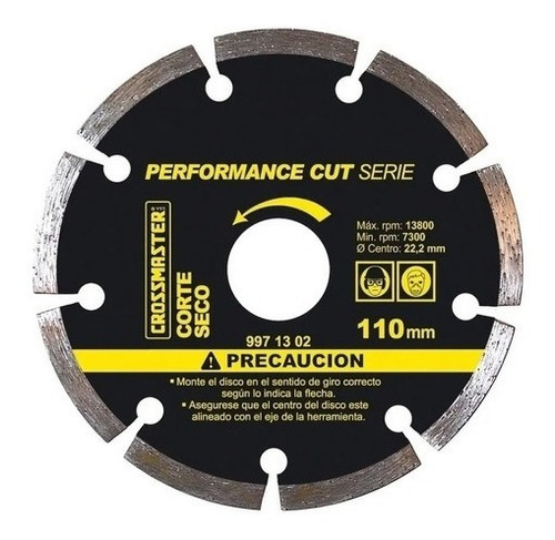 Disco Diamantado Performance Cut Segmentado 110 Mm 