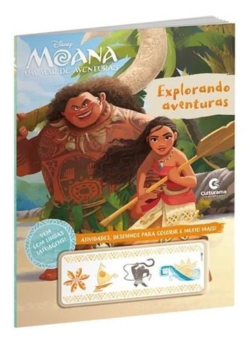 Livro Explorando Aventuras Disney Moana Com Tatuagens Culturama