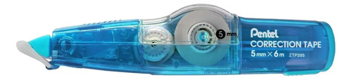 Fita Corretiva Pentel Retratil 5mmx6m Azul Recarregável