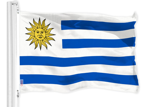 G128 Uruguay Bandera Uruguaya | 3x5 Pies | Liteweave Pro Ser