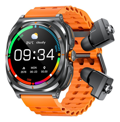 Reloj Inteligente Hombre Smart Watch Auriculares Dos En Uno