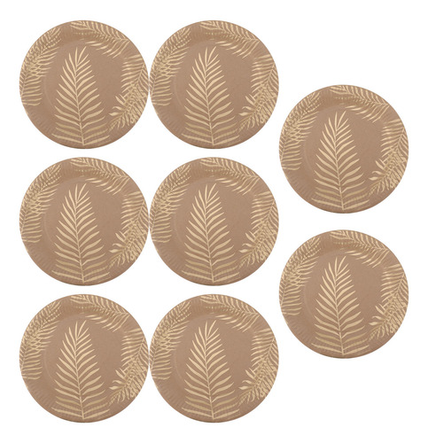 Bandeja De Papel De Comedor Desechable, 8 Piezas