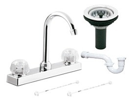 Conjunto Mezclador Lavaplatos Tipo Ganso 8 Pg 581320 Gerfor