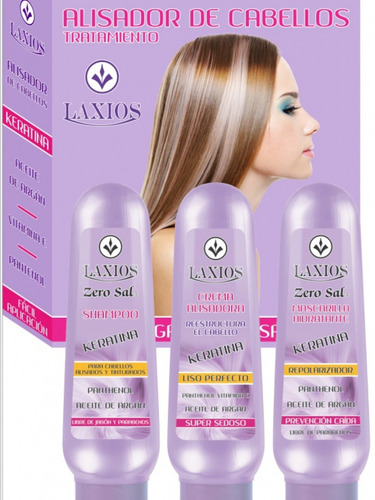 Kit Alisador Keratina Laxios+kit Sachet - mL a $47