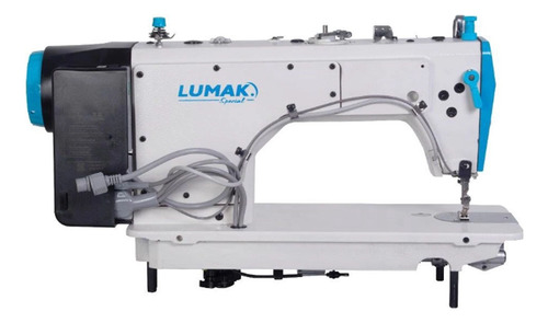 Maquina Costura Reta Eletronica Lumak Azul Prog. Automatica