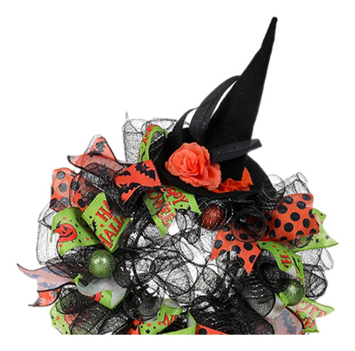 Corona De De Halloween Corona De Cinta De Halloween Hecha A