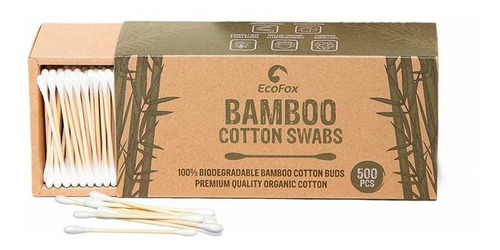 Bastoncillos De Algodon De Bambu 500 Unidades | Bastones D