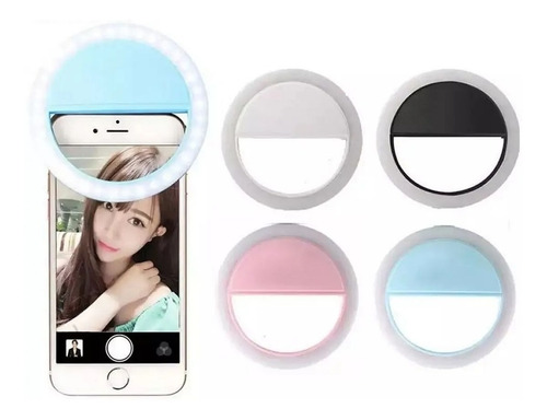 Imagen 2 de 4 de Aro De Luz Maquillaje Kanji Xj-01 White