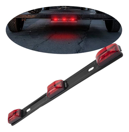 Led De Placa 3 Marias Americana Vermelho Para Camionetes