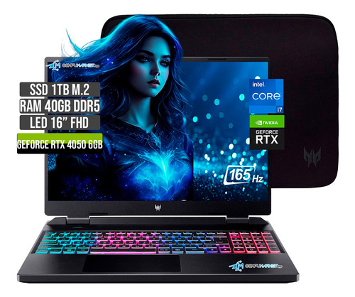 Acer Predator Intel Core I7 13700hx  Ssd1tb Ram 40gb Rtx4050