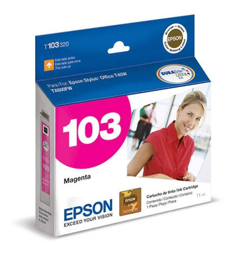 Cartucho Original Epson T 103 Magenta T 40w 1110 550w