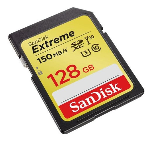 Imagem 3 de 3 de Sandisk Sdxc Extreme C10 U3 4k 150mb/s 128gb Original